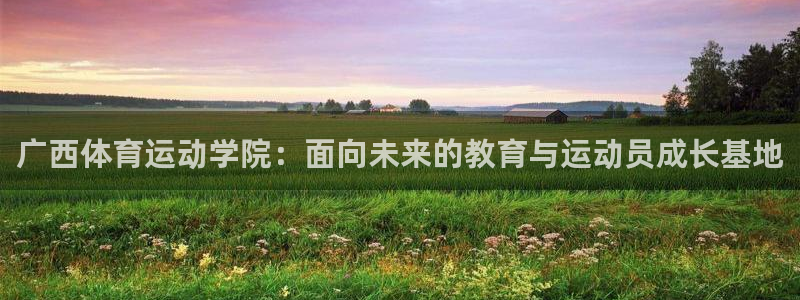 JJB竞技宝官网下载:广西体育运动学院:面向未来的教育与运动